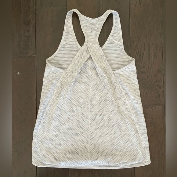 Lululemon White Razorback Tank - Picture 2 of 4